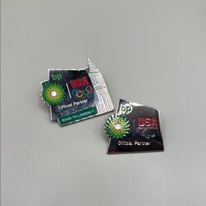 BP USA Official Partner Pins Paralympics London Set of Two Collectors